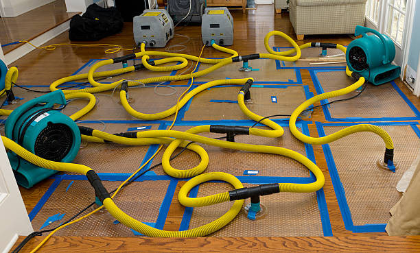 Water damage restoration process in Hooper, UT